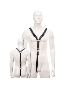 LEATHER BODY - HARNESS MEN BLACK 1 