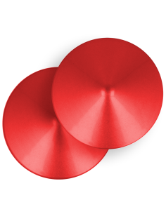 OHMAMA FETISH RED CIRCLE NIPPLE COVERS 1 