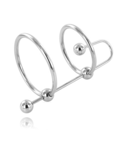 METAL HARD - EXTREME RING WITH URETHRAL STOP 1 