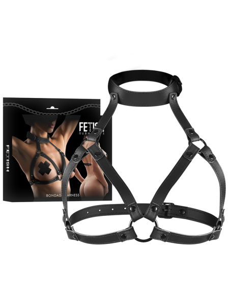 FETISH SUBMISSIVE BONDAGE - ADJUSTABLE CHEST HARNESS 7 