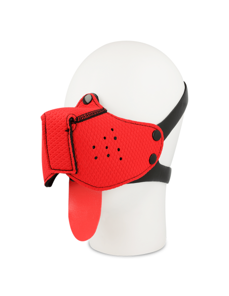 OHMAMA FETISH DOG MUZZLE - RED 3 