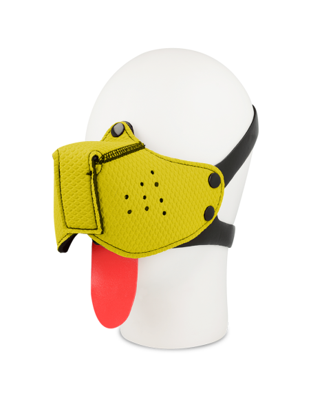 OHMAMA FETISH DOG MUZZLE - YELLOW 3 