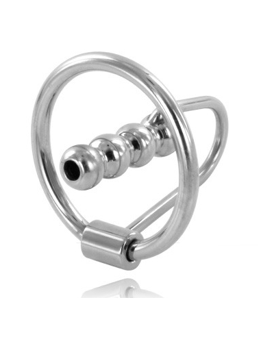 METAL HARD - GLAND RING WITH URETHRAL PLUG 30MM 1 