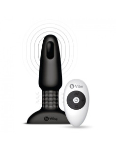 B-VIBE - RIMMING TÉLÉCOMMANDE PLUG ANAL 2 NOIR 7 