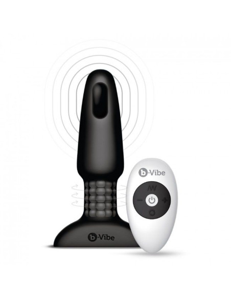 B-VIBE - RIMMING TÉLÉCOMMANDE PLUG ANAL 2 NOIR 7 