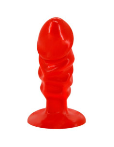 BAILE - UNISEX ANALPLUG MIT ROTEM SAUGNAPF 6 