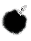 DARKNESS - EXTRA ANAL BUTTPLUG WITH TAIL BLACK 7 CM 5 