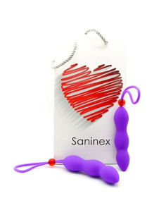 SANINEX - CLIMAX ANALPLUG MIT LILA PENISRING 1 