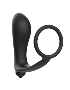 ADDICTED TOYS - VIBRATORISCHER ANALPLUG MIT PENISRING 6 