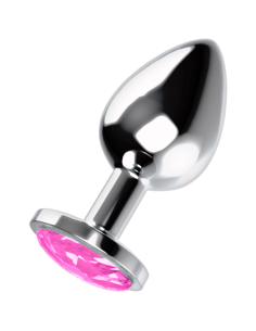 OHMAMA - ANAL PLUG WITH PINK CRYSTAL S 2 