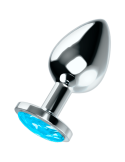 OHMAMA - ANAL PLUG WITH BLUE CRYSTAL S 2 