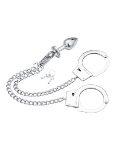 OHMAMA FETISH - HANDCUFFS WITH METAL AND PLUG 7 