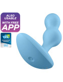 SATISFYER - DEEP DIVER VIBRATING PLUG APP BLAU 4 