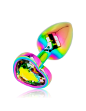 OHMAMA - PLUG ANALE CUORE IRIDESCENTE TAGLIA S 3 