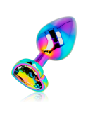 OHMAMA - IRIDESCENT HEART ANAL PLUG SIZE M 3 