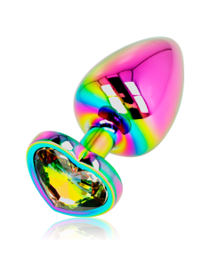 OHMAMA - IRIDESCENT HEART ANAL PLUG SIZE L 3 