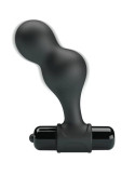 MR PLAY - BLACK SILICONE VIBRATOR ANAL PLUG 10 