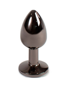 SECRETPLAY - GUNMETAL BUTT PLUG SMALL SIZE 7 CM 4 