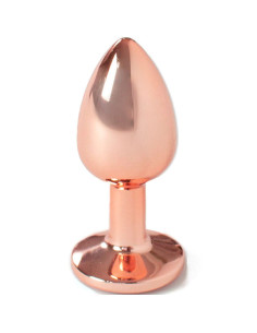 SECRETPLAY - METAL BUTT PLUG ROSE GOLD SMALL SIZE 7 CM 4 