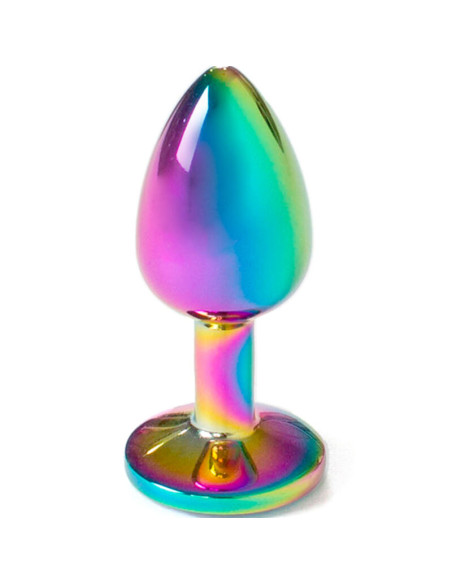 SECRETPLAY - BUTT PLUG AUS METALL REGENBOGEN, KLEINE GRÖSSE 7 CM 4 