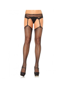 LEG AVENUE - NET STOCKINGS WITHOUT SUPERIOR SELF-ADHESIVE SILICONE 1 