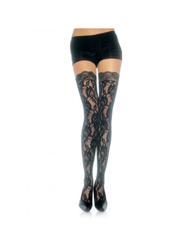 LEG AVENUE - FLORAL SPITZENSTRÜMPFE 1 