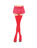 LEG AVENUE - NYLON THIGH HIGHS RED 1 