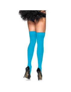 LEG AVENUE - NYLON OBERSCHENKEITENHÖHE BLAU 1 