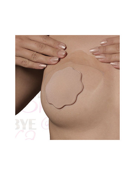 BYE-BRA - BREASTS ENHANCER + NIPPLE COVERS SILK CUP D/F 5 