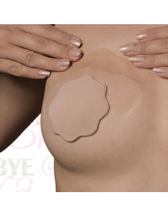 BYE-BRA - BREASTS ENHANCER + NIPPLE COVERS SYLICON CUP A/C 6 