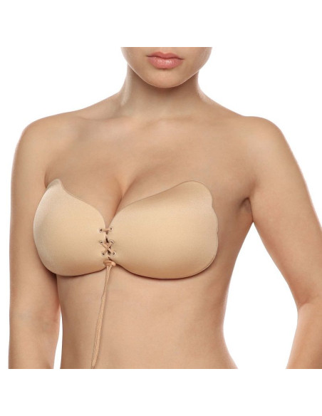 BYE-BRA - LACE-IT VALORIZZAZIONE PUSH-UP BEIGE COPPA A 4 