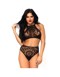 LEG AVENUE - 2-TEILIGES SET TOP UND HÖSCHE M/L 3 