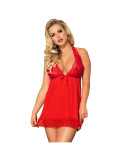 SUBBLIME - BABYDOLL ROTE BLUMENMOTIVE IN BRÜSTEN L / XL 3 