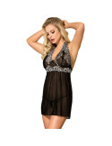 SUBBLIME - BABYDOLL LACCI FLOREALI BIANCHI NERO L / XL 5 