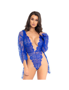 LEG AVENUE - TEDDY UND ROBE BLAU S 3 