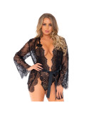 LEG AVENUE - TEDDY AND ROBE SET L 4 