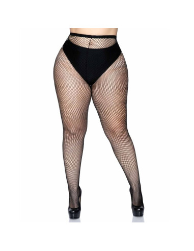 LEG AVENUE - FISHNET PANTYHOSE PLUS SIZE 4 