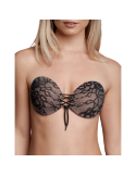 BYE-BRA - REGGISENO ADESIVO INTRECCIATO E RICAMATO COPPA A 5 