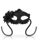 OHMAMA - ANTIZAZ MASKS VENETIAN STYLE SIDE FLOWER - BLACK 2 