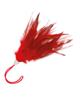 OHMAMA FETISH PLUME STIMULANTE ROUGE 13 CM 2 