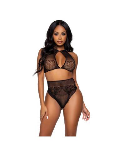 LEG AVENUE - SET DUE PEZZI LEG AVENUE - CROP TOP E PERIZOMA PANTY TAGLIA UNICA 5 