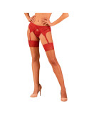 OBSESSIVE - LACELOVE STOCKINGS RED XS/S 5 