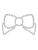 BIJOUX - MIMI BOW SILVER NIPPLE COVERS 2 