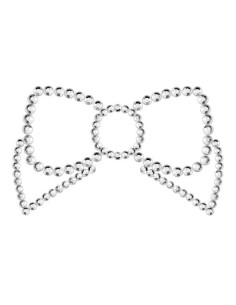 BIJOUX - MIMI BOW SILVER NIPPLE COVERS 2 