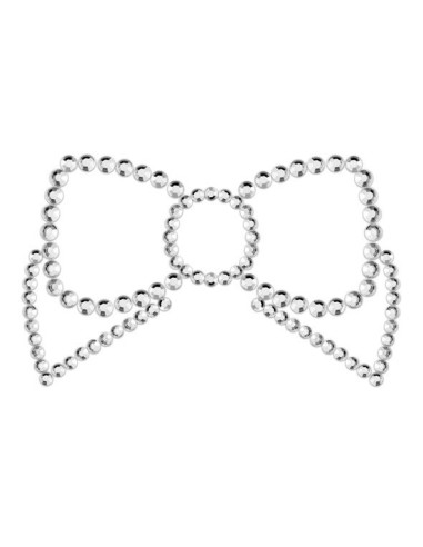 BIJOUX - MIMI BOW SILVER NIPPLE COVERS 2 