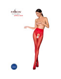 PASSION - TIOPEN 006 ROTE STRUMPFHOSE 1/2 30 DEN 3 