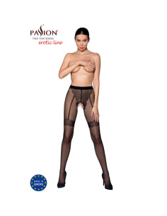 PASSION - TIOPEN 016 SCHWARZE STRUMPFHOSE 1/2 20 DEN 5 