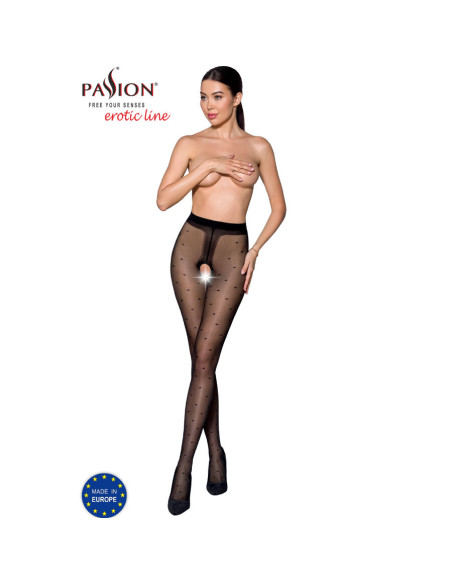 PASSION - TIOPEN 018 SCHWARZE STRUMPFHOSE 1/2 20 DEN 5 