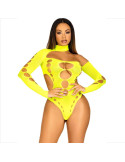 LEG AVENUE - NAHTLOSER BODYSUIT MIT TANGA GELB 7 