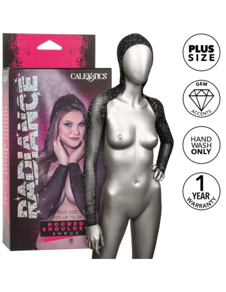 CALEXOTICS - RADIANCE KAPUZEN-SCHULTERBOLZEN RHEIN PLUS GRÖSSE 4 